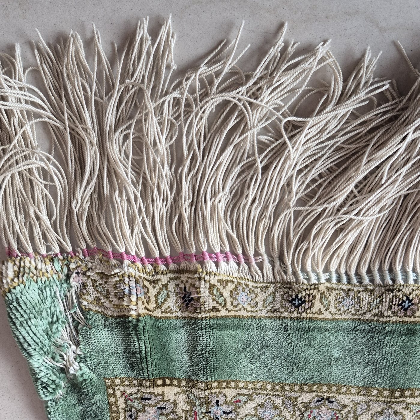 Fringe and Selvedge Restoration before