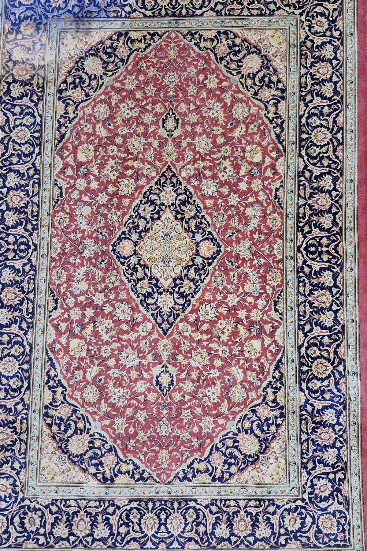 Silk Rug Hand Washing before